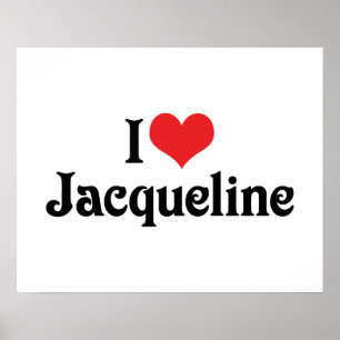 Póster Amo a Jacqueline