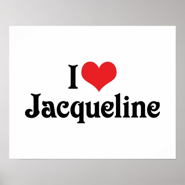 Póster Amo a Jacqueline (Frente)