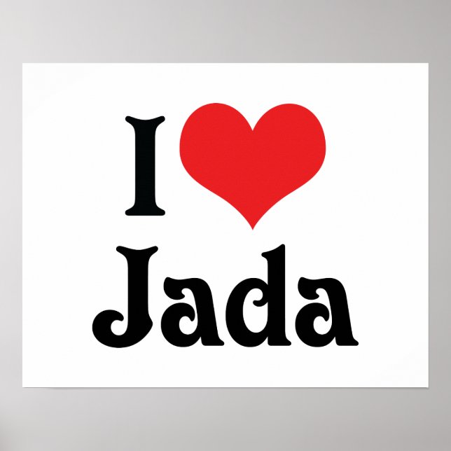 Póster Amo a Jada (Frente)