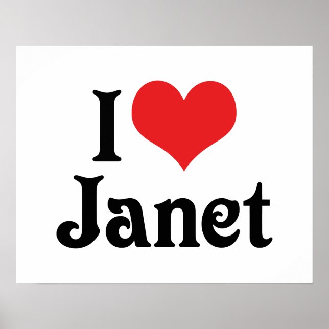 Póster Amo a Janet (Frente)