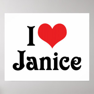 Póster Amo a Janice