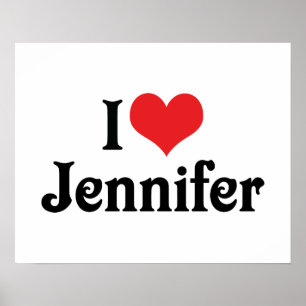 Póster Amo a Jennifer