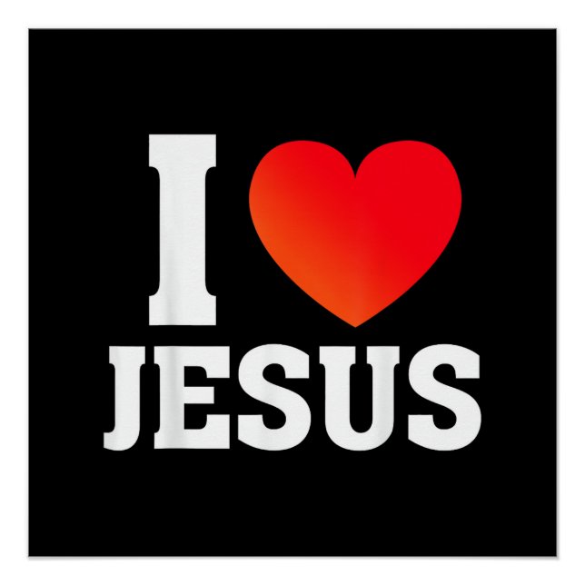 Póster Amo a Jesús (Anverso)