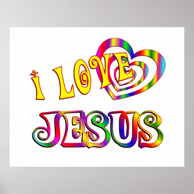 Póster Amo a Jesús (Frente)