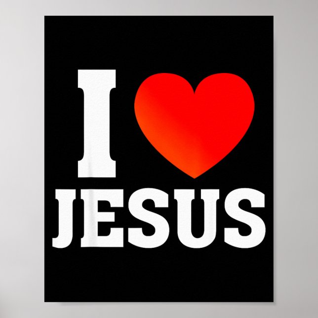 Póster Amo a Jesús  (Frente)