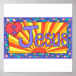 Póster ¡Amo A Jesús!