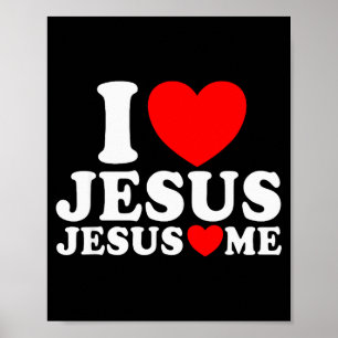 Póster Amo a Jesús Jesús Me Ama Fe Cristiana Iglesia