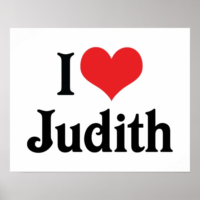 Póster Amo a Judith (Frente)