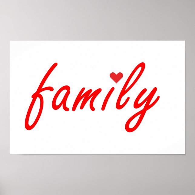 Póster Amo a la familia (Frente)