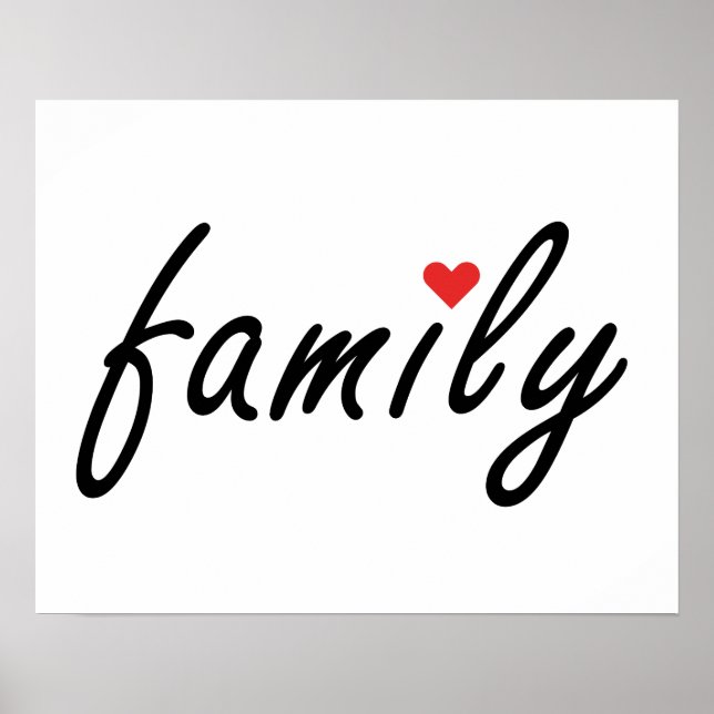Póster Amo a la familia (Frente)