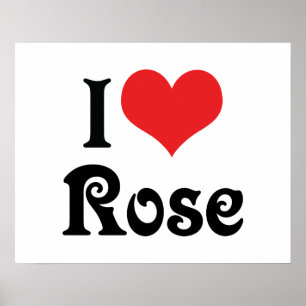 Póster Amo a la Rosa