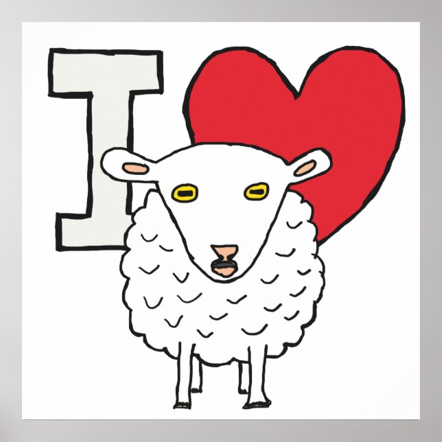 Póster Amo a las ovejas (Frente)