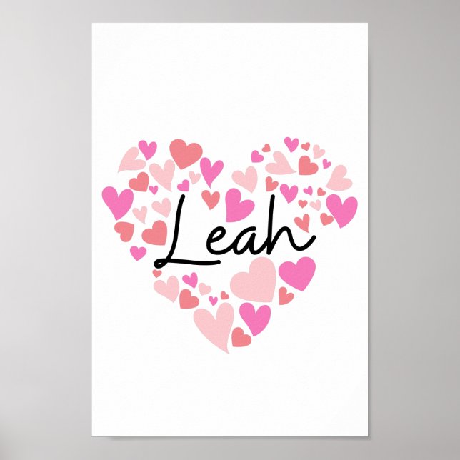 Póster Amo a Leah (Frente)