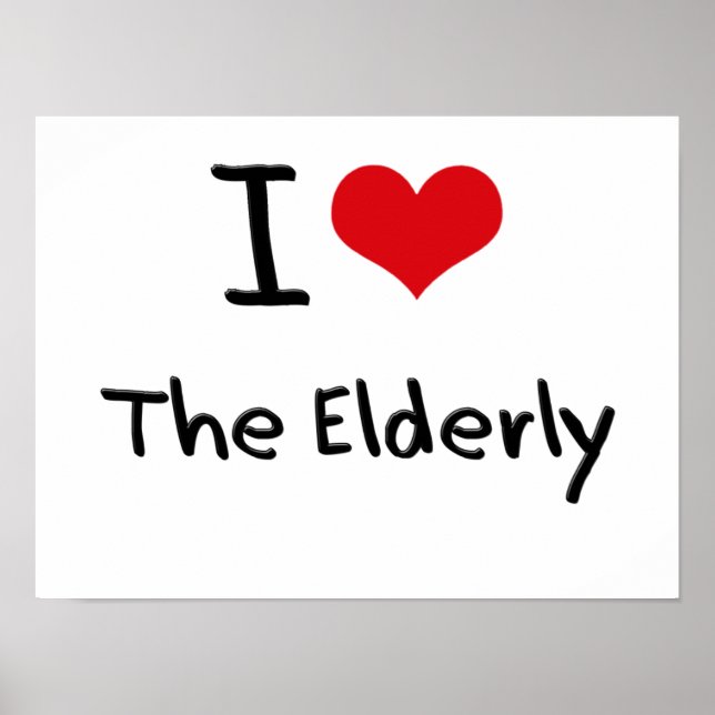 Póster Amo a los ancianos (Frente)