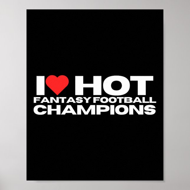 Póster Amo a los Campeones de Fantasía Caliente (Frente)