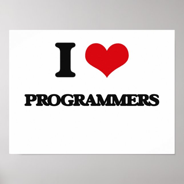 Póster Amo a los Programadores (Frente)