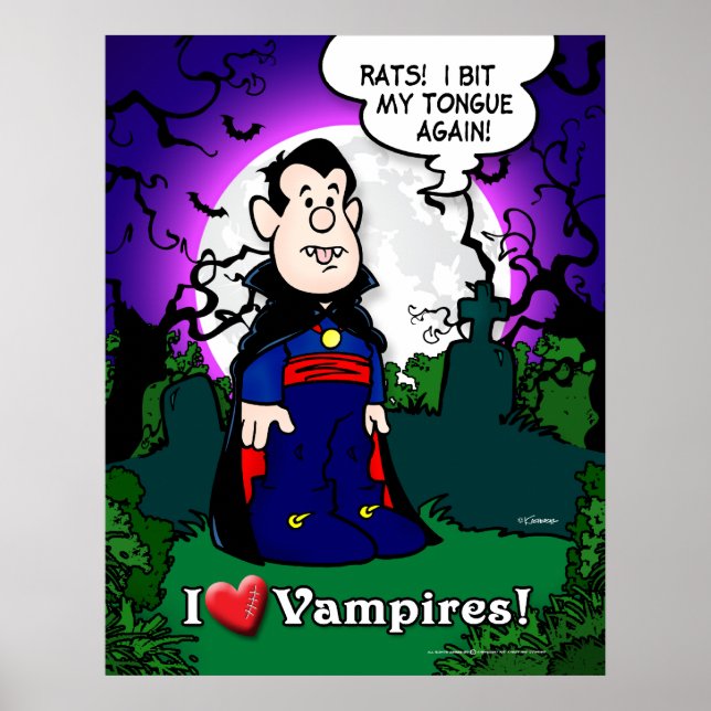 Póster Amo a los vampiros (Frente)