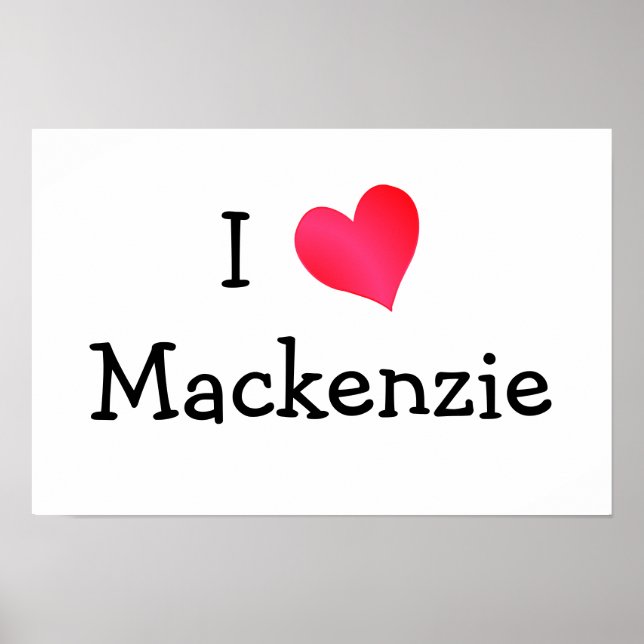 Póster Amo a Mackenzie (Frente)