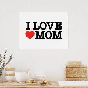 Póster Amo a mamá