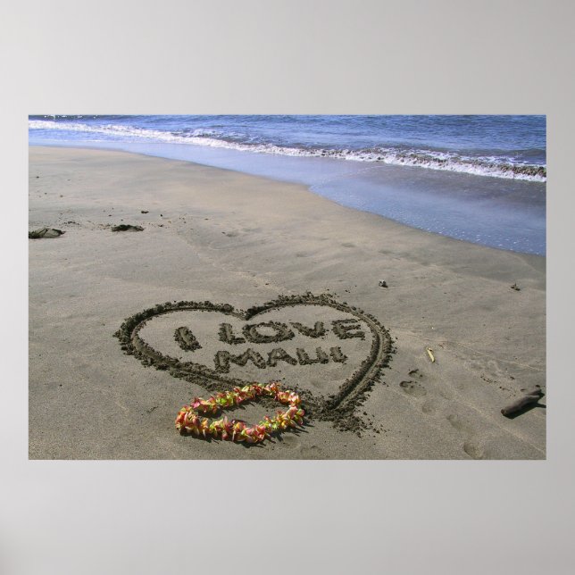 Póster Amo a Maui (Frente)