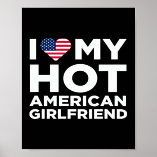 Póster Amo a mi ardiente novia americana