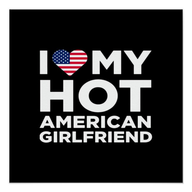 Póster Amo a mi ardiente novia americana (Anverso)