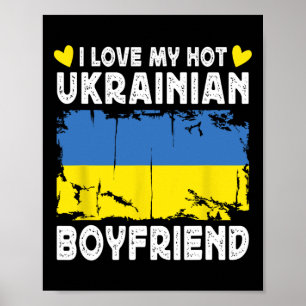 Póster Amo a mi ardiente novio ucraniano pareja Ucrania F