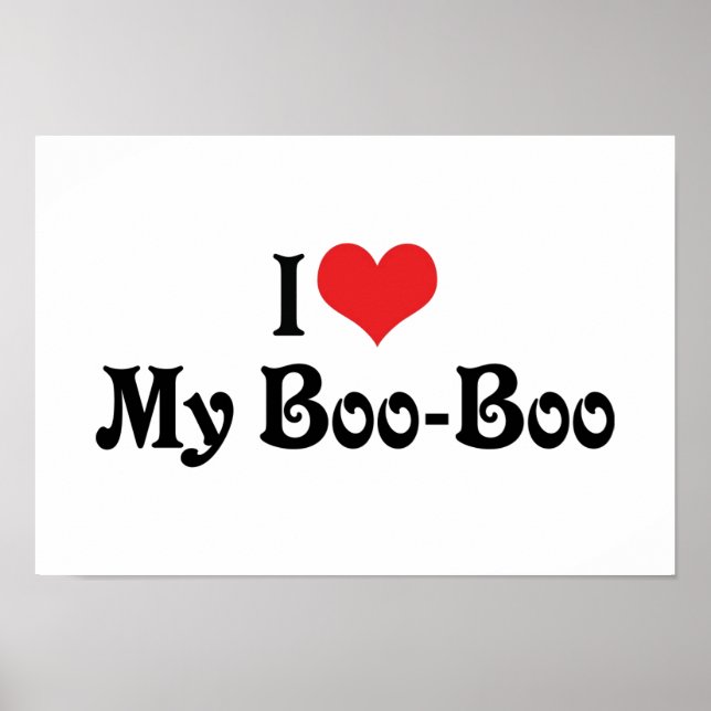 Póster Amo a mi Boo Boo (Frente)