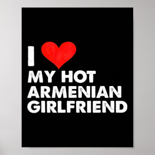 Póster Amo a mi caliente novia armenia Corazón Armenia