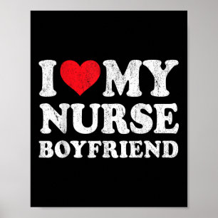 Póster Amo A Mi Enfermera Novia Novia Funny Girlfriend Va