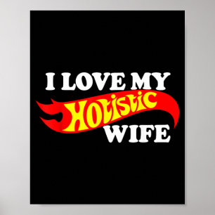 Póster Amo a mi esposa holística