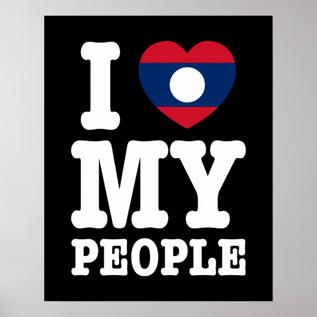 Póster Amo a mi gente lao (Frente)