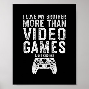 Póster Amo a mi hermano Chica de juguetes de video divert