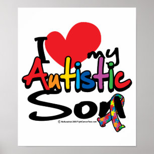 Póster Amo A Mi Hijo Autista