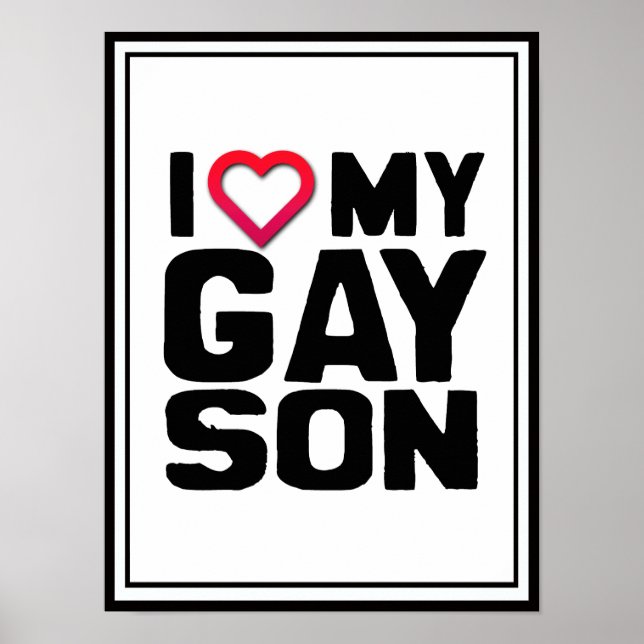 Póster Amo a mi hijo gay (Frente)