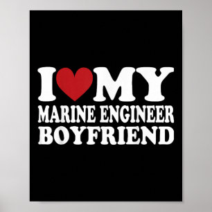 Póster Amo A Mi Ingeniero Novio Funny Girlfriend Vale
