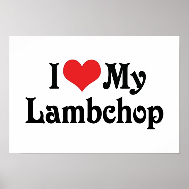 Póster Amo a mi Lambchop (Frente)