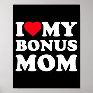 Póster Amo a mi mamá bonus me encanta la familia abuela