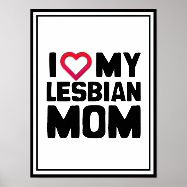 PÓSTER AMO A MI MAMÁ LESBIANA (Frente)