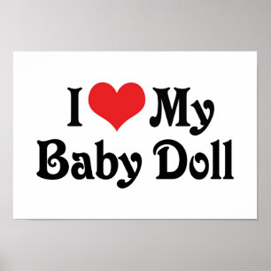 Póster Amo a mi muñeca bebé