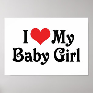 Póster Amo a mi niña
