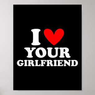 Póster Amo A Mi Novia Que Corazón A Mi Novia