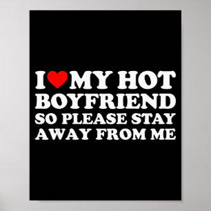 Póster Amo a mi novio caliente