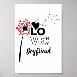 Póster Amo a mi NOVIO - Personalizado personalizado moder