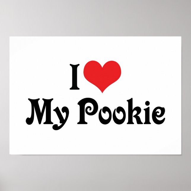 Póster Amo a mi Pookie (Frente)
