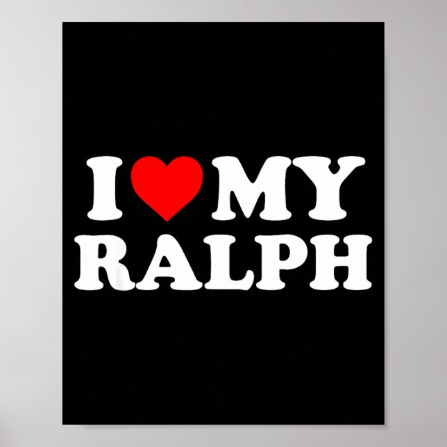 Póster Amo a mi Ralph (Frente)