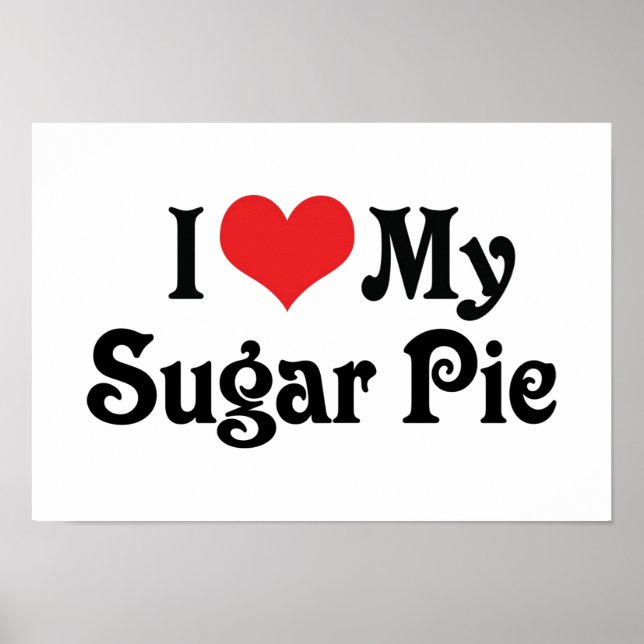 Póster Amo a mi Sugar Pie (Frente)