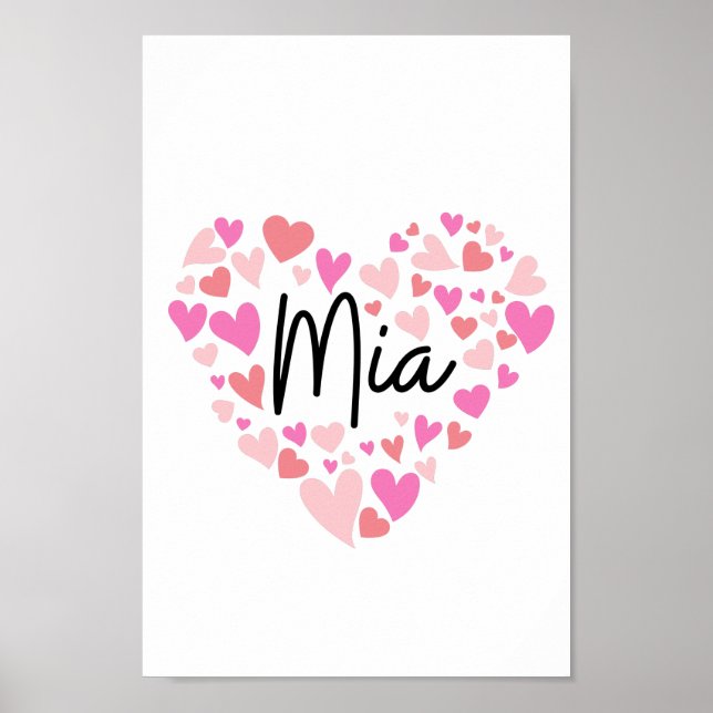 Póster Amo a Mia (Frente)