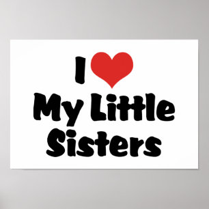 Póster Amo a mis hermanitas