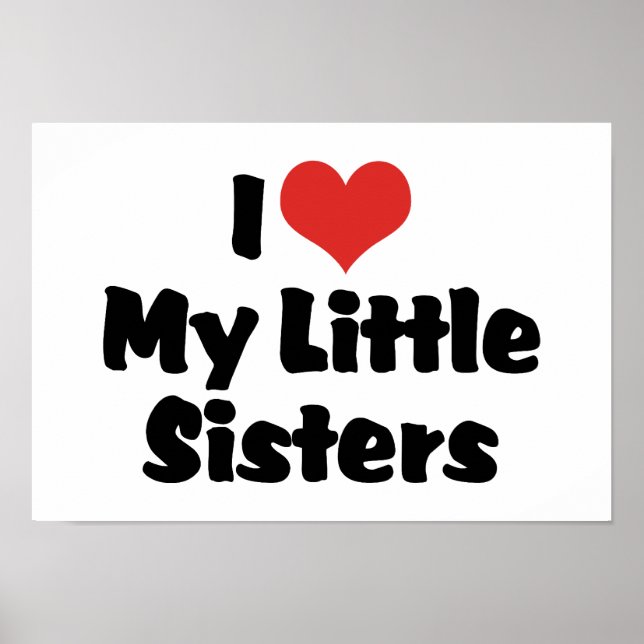 Póster Amo A Mis Pequeñas Hermanas (Frente)
